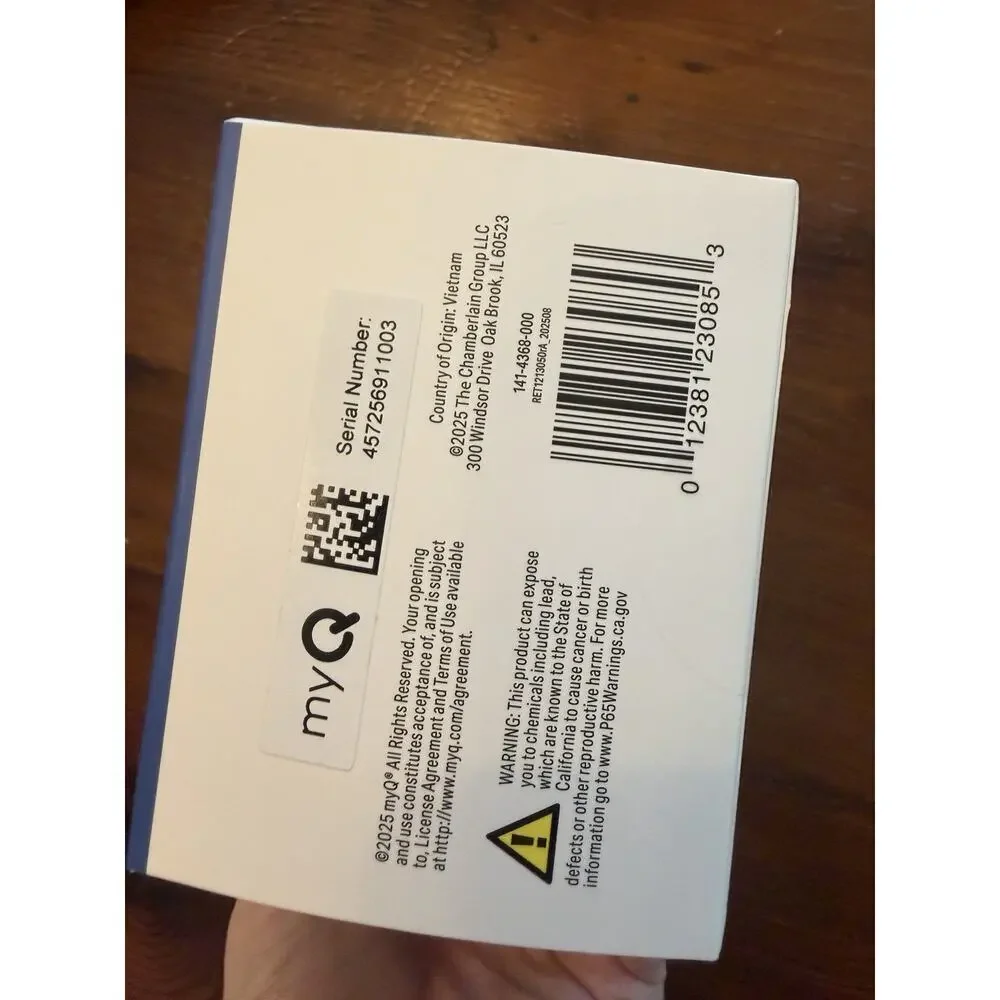 My Q Smart Garage Camera Gen 2 NIB Sealed NEW